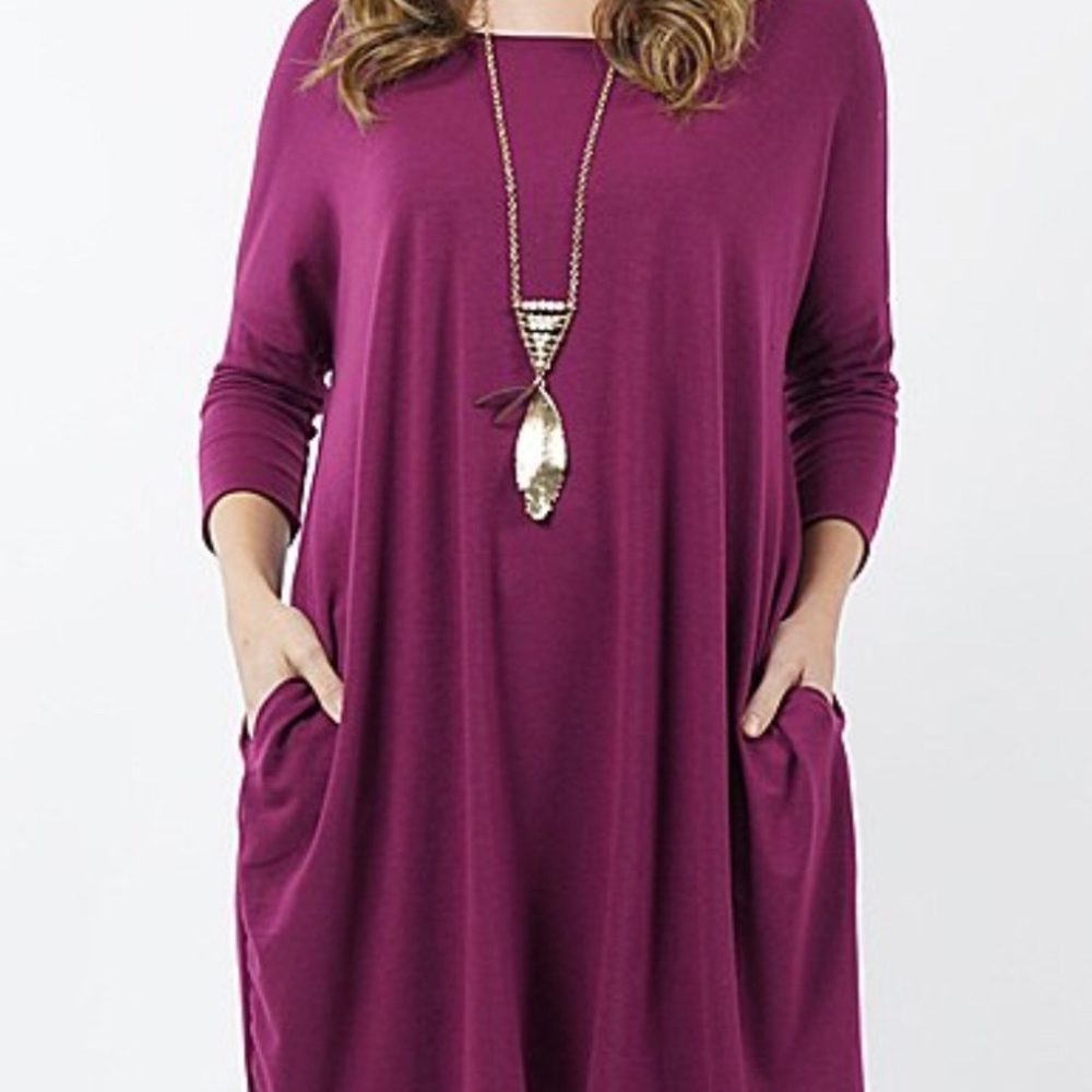 Purple/Burgundy Tunic Shirt